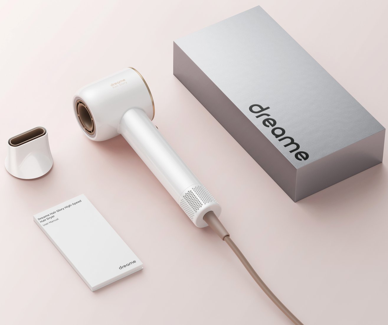 

Фен Dreame Hairdryer Glory AHD6A-WH (с переходником на евровилку, белый)