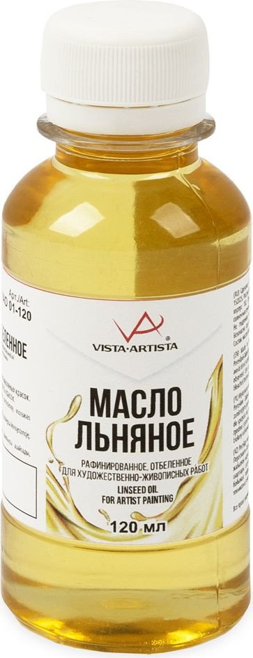 

Масло художественное Vista-Artista Масло льняное отбеленное VAO 01-120 (120 мл)