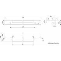 Ручка мебельная Boyard Ray RT109SC.1/128/150