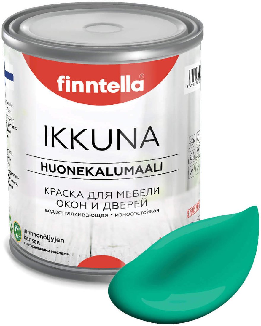 

Краска Finntella Ikkuna Smaragdi F-34-1-1-FL132 0.9 л (зеленый)