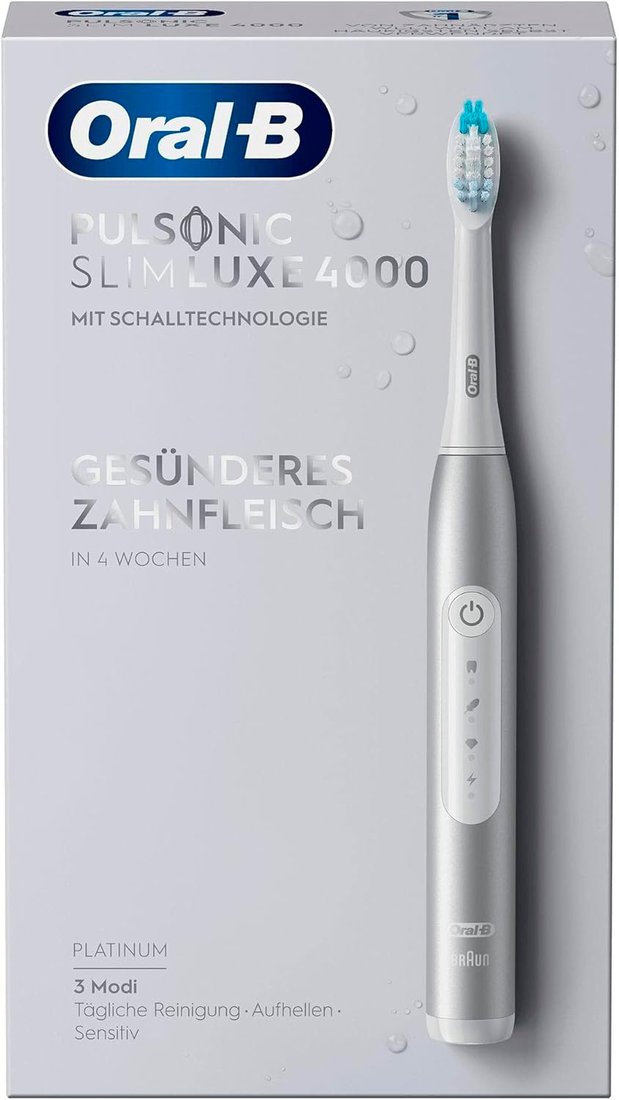 Электрическая зубная щетка Oral-B Pulsonic Slim Luxe 4000 (серебристый)