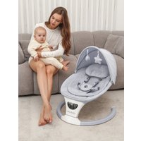 Шезлонг Amarobaby Teddy Swing AB24-22TED/11 (серый)