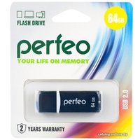 USB Flash Perfeo C02 64GB (черный)