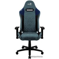 Игровое (геймерское) кресло AeroCool Duke Steel Blue (черный/синий)