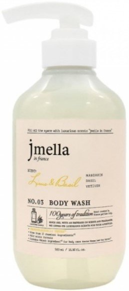 

Jmella Гель для душа In France Lime and Basil Body Wash мандарин, базилик, ветивер 500 мл