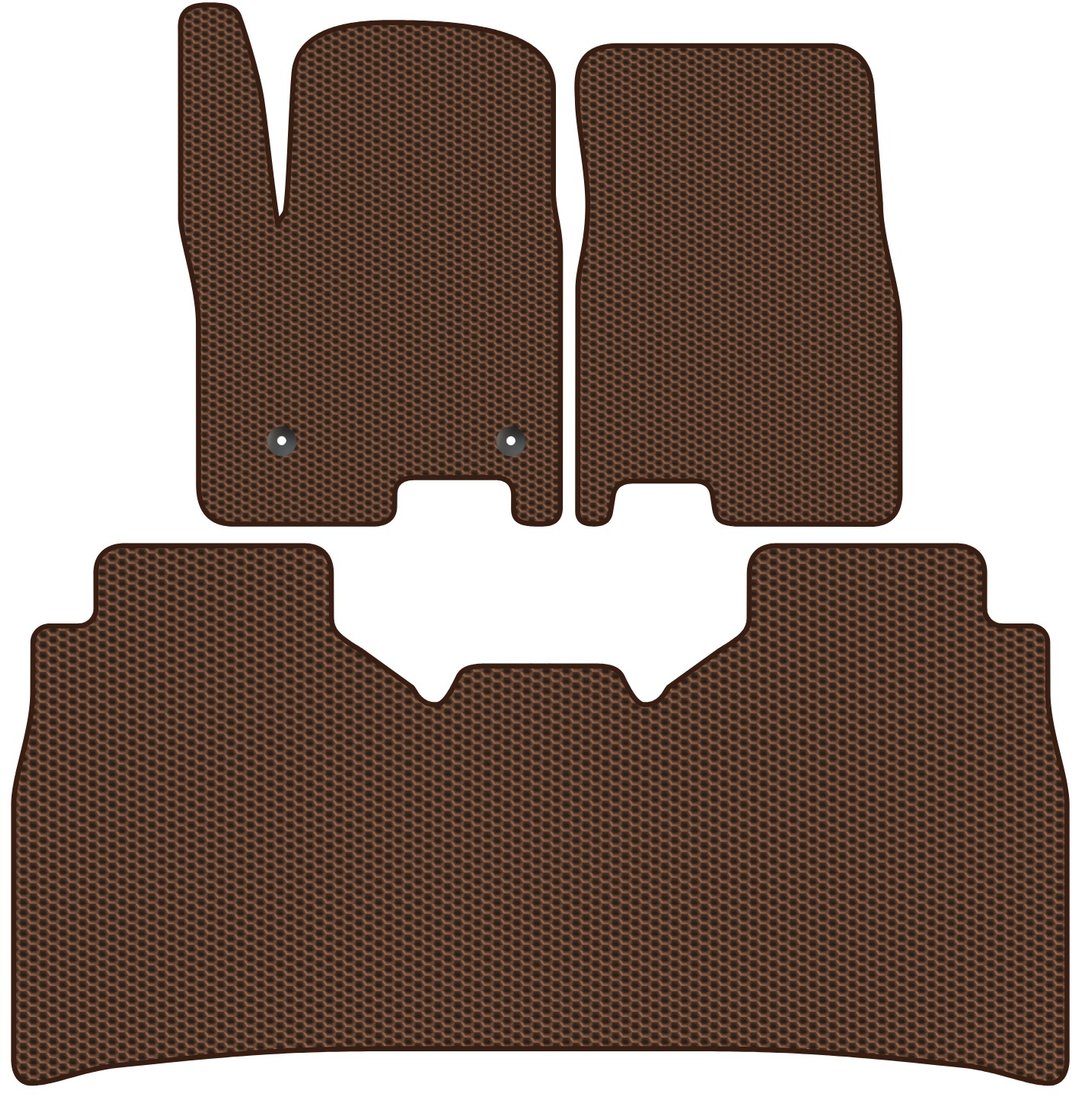 

Комплект ковриков для авто Alicosta Chevrolet SILVERADO IV (пикап / T1XX) 2019 - Н.В. (коричневый, сота)