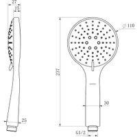 Душевая лейка Lauter Daisy 21S10167