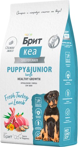 Сухой корм для собак Brit Кеа Puppy&Junior Medium Healthy Growth 3 кг