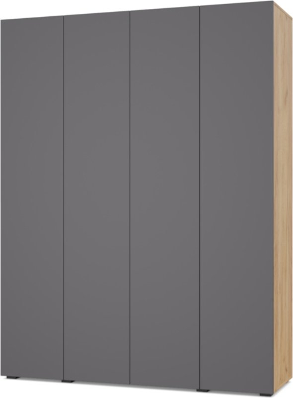 Шкаф распашной Modern Челси Ч41 (золотой дуб/графит)
