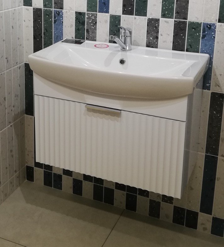 

Garda Тумба для ванной Onda 64н-700_PVC (белый глянец)