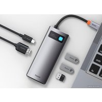 USB-хаб Baseus Metal Gleam Series Multifunctional HUB Type-C Hub Docking Station CAHUB-CX0G