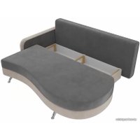 Тахта Лига диванов Премьер 105258 (левый, серый/бежевый)