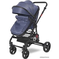 Универсальная коляска Lorelli Alba Classic (3 в 1, джинс синий)
