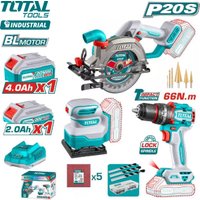  Total TOSLI241193 (циркулярная пила, шуруповерт, шлифмашина, 2 АКБ)