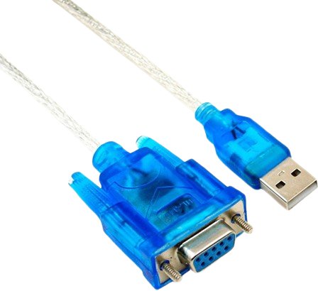 Кабель USBTOP USB Type-A - RS232 (M-F, 1.5 м, серебристый)