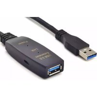 Кабель USBTOP USB Type-A - USB Type-A, с усилителем-репитером USB3.0 (15 м, черный)