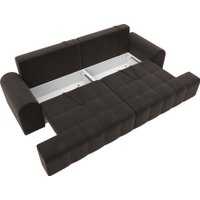 Диван Лига диванов Лига-080 131118 (велюр Seven 727 коричневый)