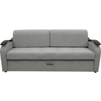Диван Сириус Лидер-2 НПБ 215x110 (Eva 08 велюр светло-серый)