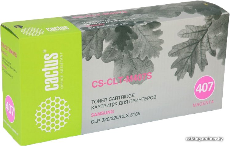 Картридж CACTUS CS-CLT-M407S (аналог Samsung CLT-M407S Magenta)