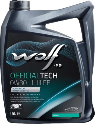 

Моторное масло Wolf OfficialTech 0W-30 LL III FE 5л