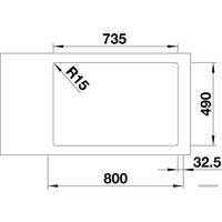 Кухонная мойка Blanco Andano 340/340-IF/A 525248 (с клапаном-автоматом, сатин)