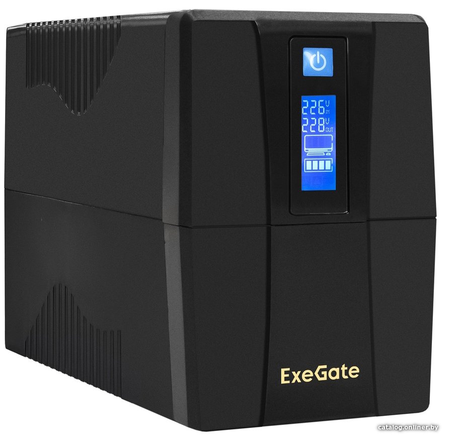 Источник бесперебойного питания ExeGate SpecialPro Smart LLB-600.LCD.AVR.C13.RJ.USB