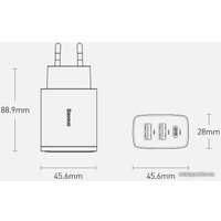 Сетевое зарядное Baseus CCXJ-E01 + брендированный брелок Baseus