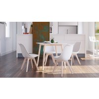 Кухонный стол LoftyHome Cypress VC4002-2-W (белый)