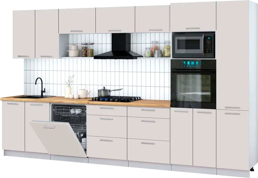 

Готовая кухня Интерлиния Мила Gloss 3.6-ПМ1 (кашемир/кашемир/дуб бунратти)