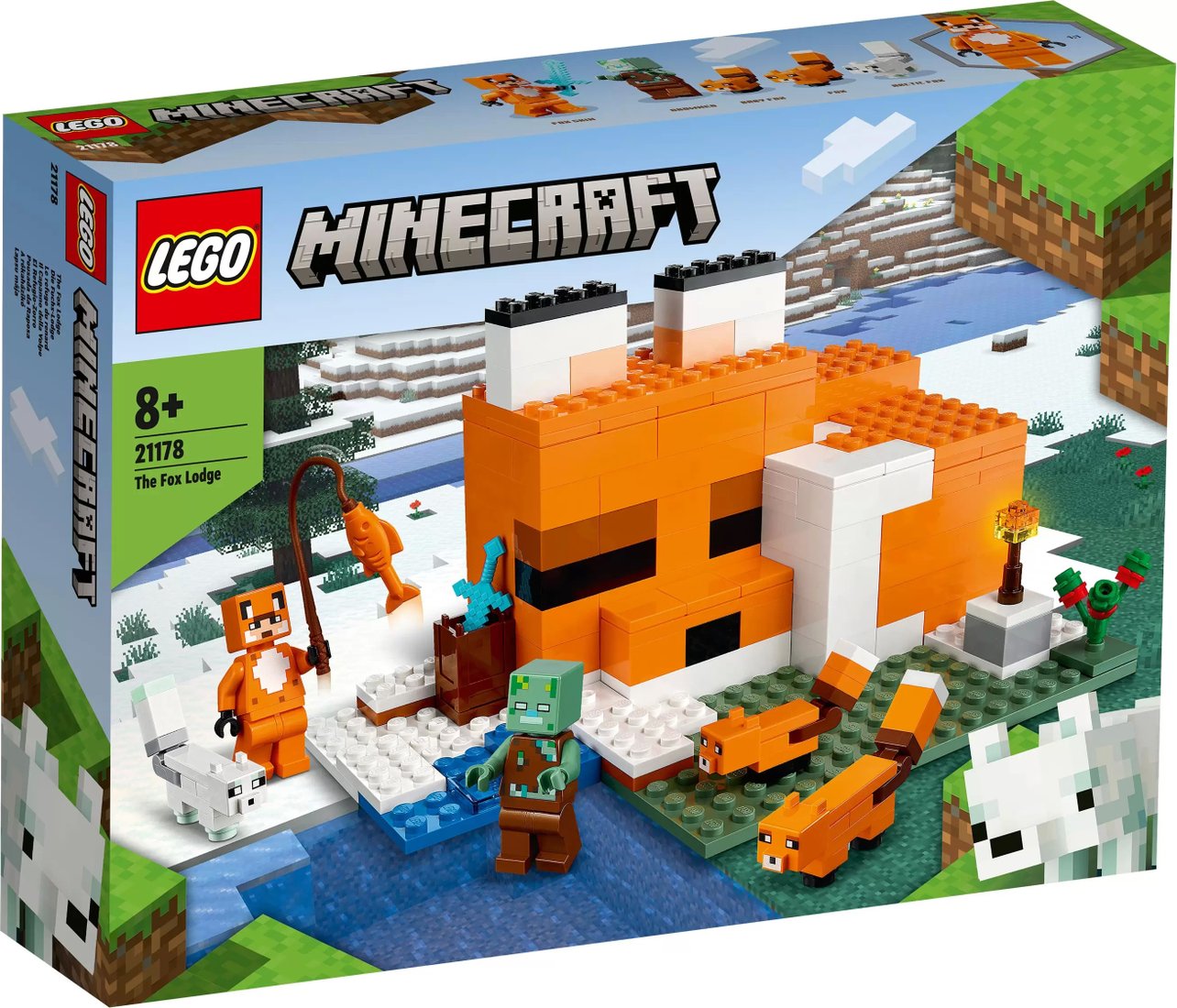 

Конструктор LEGO Minecraft 21178 Лисья хижина