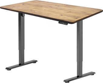 Стол для работы стоя ErgoSmart Wooden Electric Desk Prime 1300х750х27 мм (прямой край, дуб натуральный/черный)