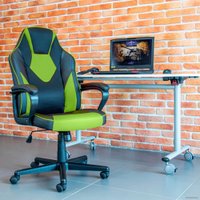 Игровое (геймерское) кресло GetActive JOBisDONE (черный/зеленый)