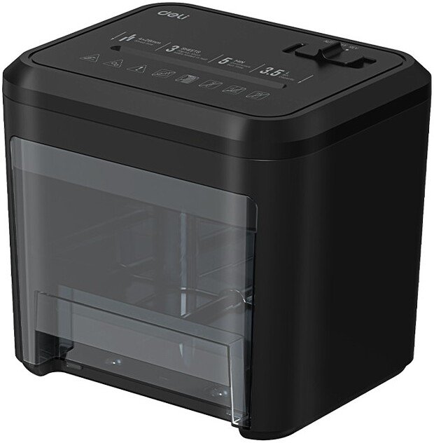 

Шредер Deli ET002 (черный)