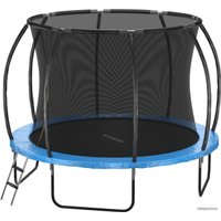 Батут GetActive Jump PRO 10FT с лестницей и внутренней сеткой (синий)