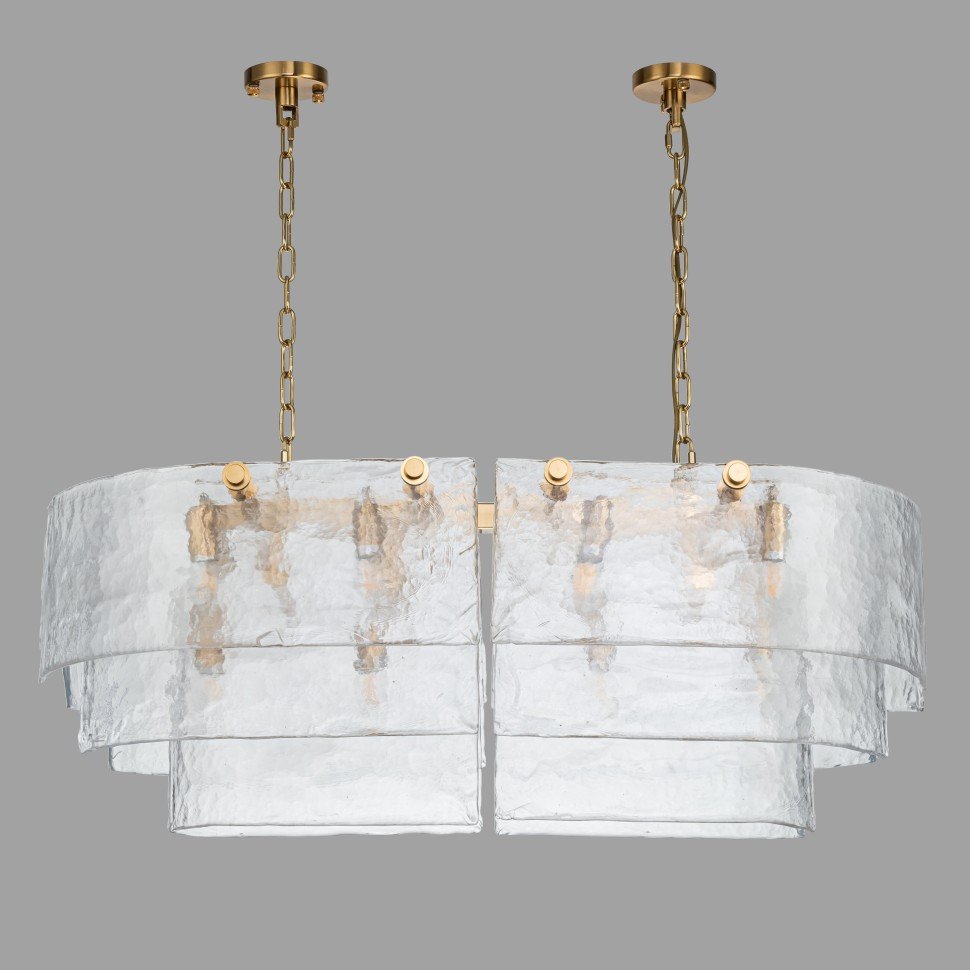 

Подвесная люстра Belfast Erskine 22352-1000-12 GL CL (золотой/стекло)