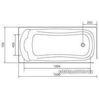 Ванна Artel Plast Искра 130х75