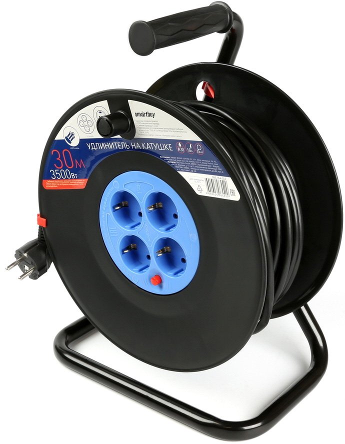 

Удлинитель на катушке SmartBuy SBE-16-4-30-Z