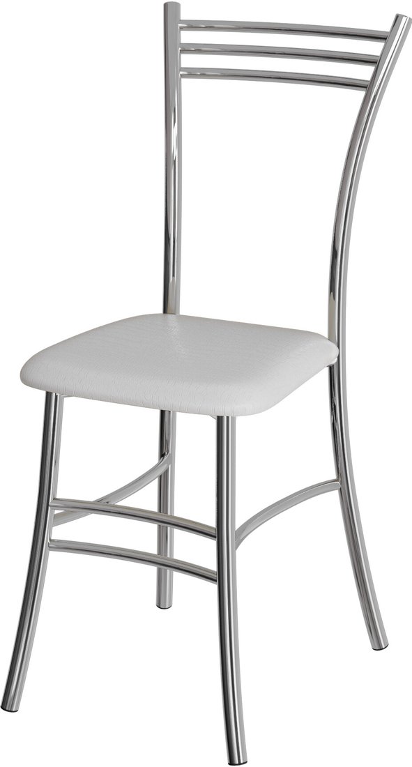 

Стул ВВР Трио (белый крокодил/хром, экокожа)