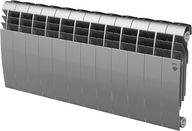 

Биметаллический радиатор Royal Thermo BiLiner 350 Silver Satin (12 секций)