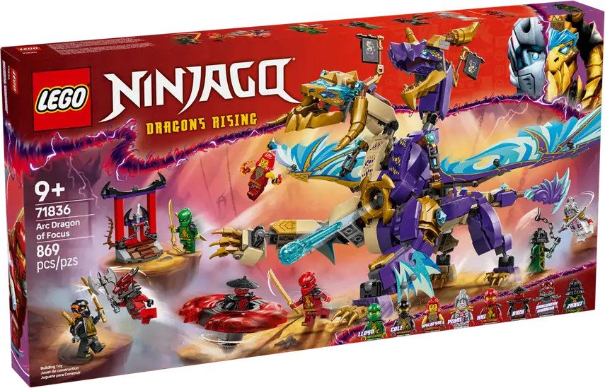 

Конструктор LEGO Ninjago Дуговой дракон фокуса 71836