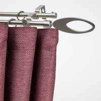 Карниз для штор Sundays Home Лайт Эллипс 16мм+16мм двухрядный (сатин, 1.6м)