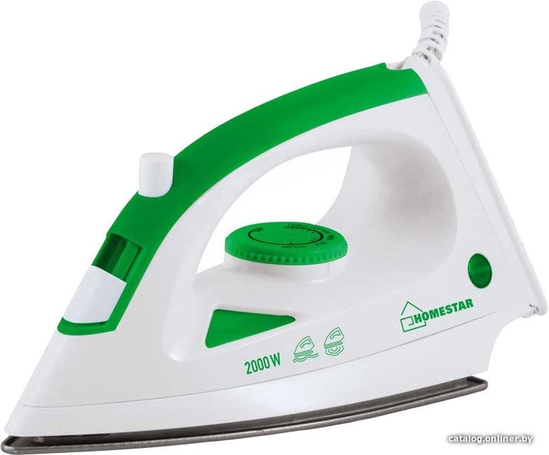 Утюг HomeStar HS-4001 (белый/зеленый)
