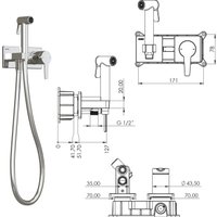 Гигиенический душ Teska Liva Tera T5436