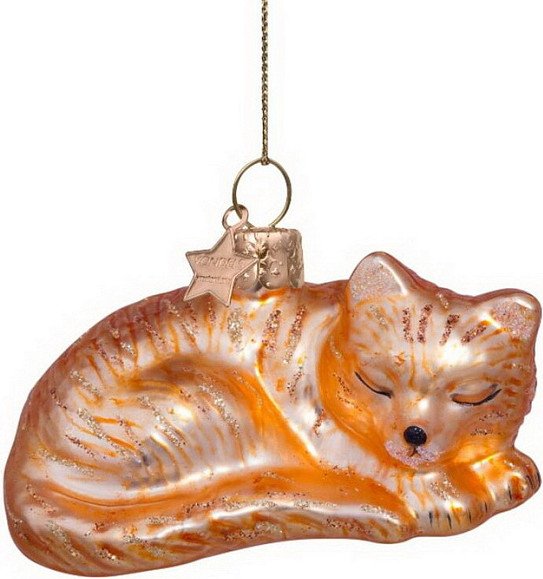 

Елочная игрушка Vondels Котик спящий 3237000035016