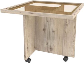 Журнальный столик Глазов Nature 16 (гаскон пайн/черный)