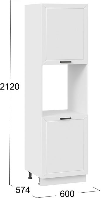 

Шкаф напольный Трия Лорас 1П6 (белый/холст белый)