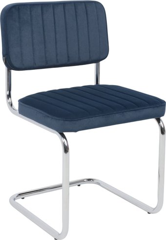 AksHome Славия Люкс Kiton 707 (синий велюр/хром)