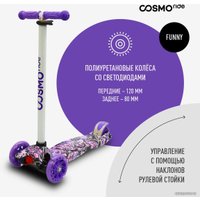 Трехколесный самокат Cosmoride Funny S910W (сиреневый)