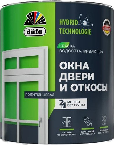 Краска Dufa Окна, двери и откосы База 1 (2 л)