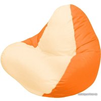 Кресло-мешок Flagman Relax Г4.1-019 (светло-бежевый, оранжевый)
